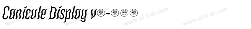Canicule Display v0字体转换 Canicule Display v0字体转换
